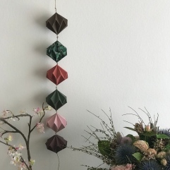 Origami mon amie bricolage enfant craft DIY guirlande diamant papier Image à la une